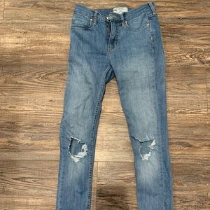 Free people denim jeans. Medium wash.